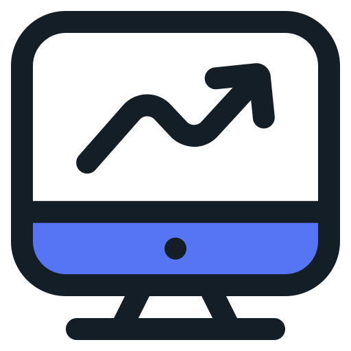 Telegram growth icon